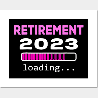 Retirement 2023 Loading Retired Countdown Posters and Art